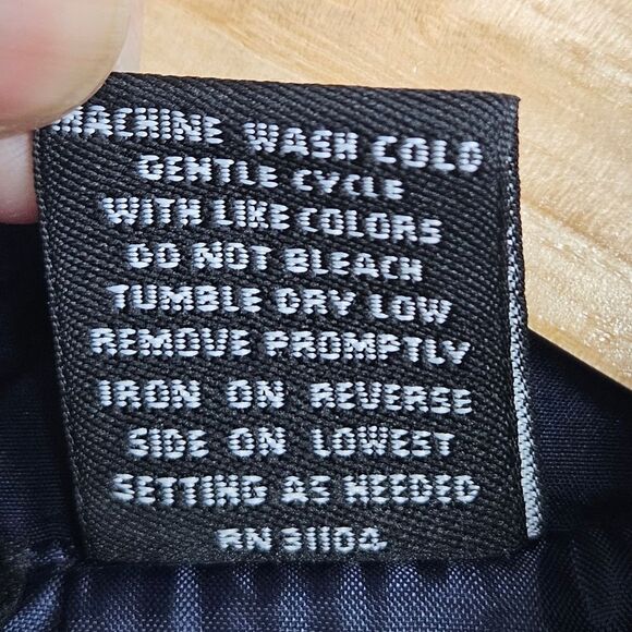 NEW DIRECTIONS Quilted Sleeveless Vest Blue, Diamond Pattern, Snap Closure,L - Picture 4 of 10